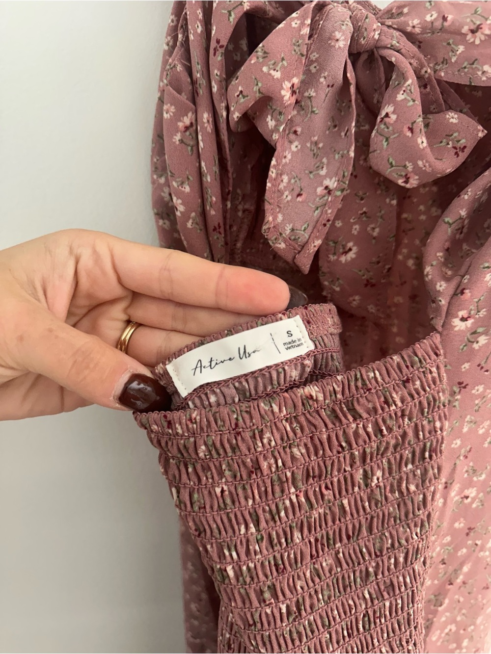 Aritzia Rose Mauve Floral Slip Dress - Picture 3 of 3